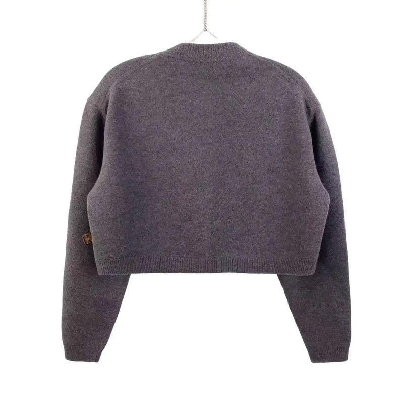 Louis Vuitton Louis Vuitton Gray Wool Cropped Cardigan 0089 Size XS / US 0-2 / IT 36-38 - 2 Thumbnail
