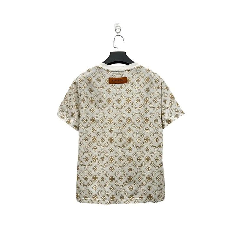 Louis Vuitton Louis Vuitton Women's White T-Shirt with Logo 0089 Size S / US 4 / IT 40 - 3 Thumbnail