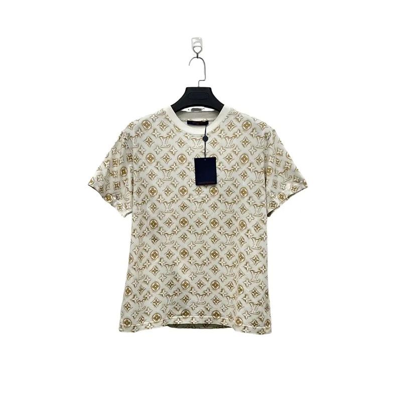 Louis Vuitton Louis Vuitton Women's White T-Shirt with Logo 0089 Size S / US 4 / IT 40 - 2 Thumbnail