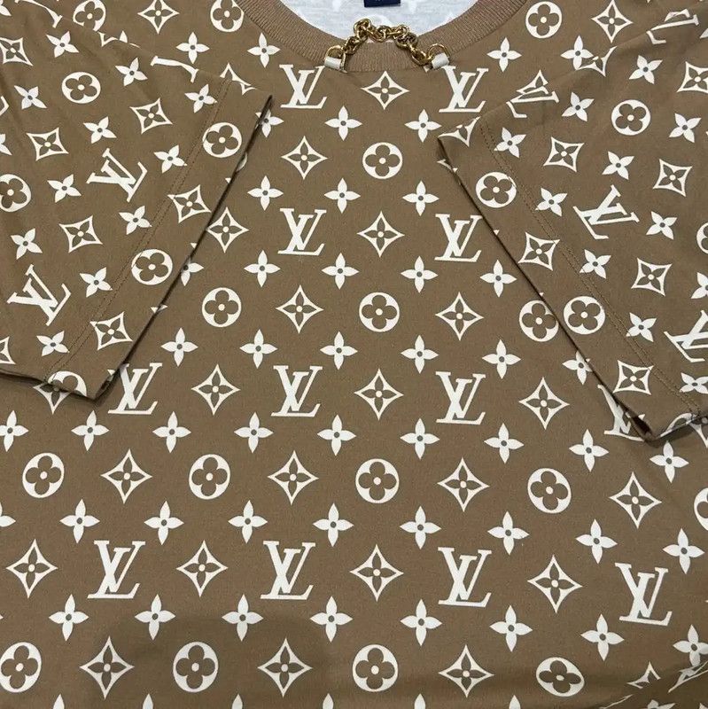 Louis Vuitton Louis Vuitton Brown Logo Short Sleeve T-Shirt 0089 Size XS / US 0-2 / IT 36-38 - 4 Thumbnail