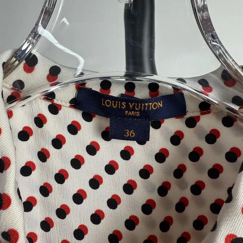 Louis Vuitton Louis Vuitton Color-Block Silk Dress for Women 0089 Size S / US 4 / IT 40 - 6 Thumbnail