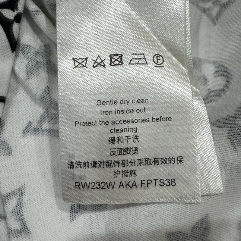 Louis Vuitton Louis Vuitton Women's White Cotton T-Shirt 0089 Size S / US 4 / IT 40 - 3 Thumbnail