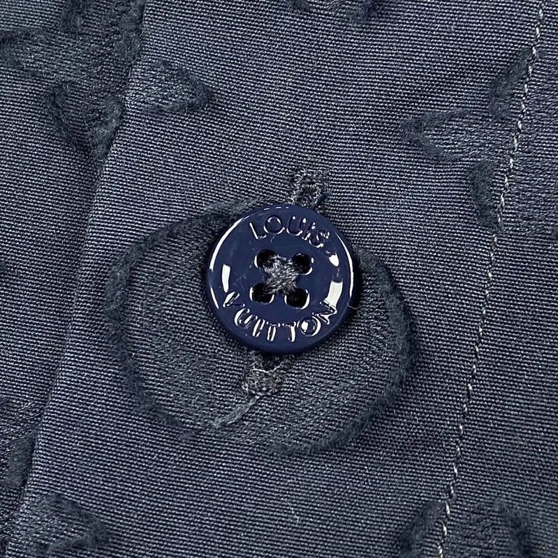 Louis Vuitton Louis Vuitton M Size Dark Gray Cotton Shirt 0089 Size M / US 6-8 / IT 42-44 - 4 Thumbnail