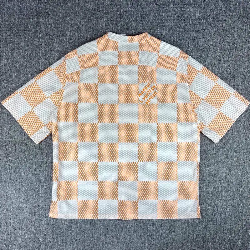 Louis Vuitton Louis Vuitton Women's Large Orange Cotton Shirt 0089 Size L / US 10 / IT 46 - 2 Thumbnail