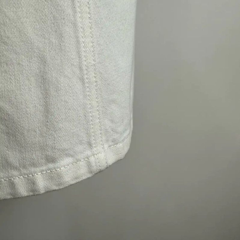 Louis Vuitton Louis Vuitton White Cotton Midi Skirt 0089 Size 23" - 6 Thumbnail