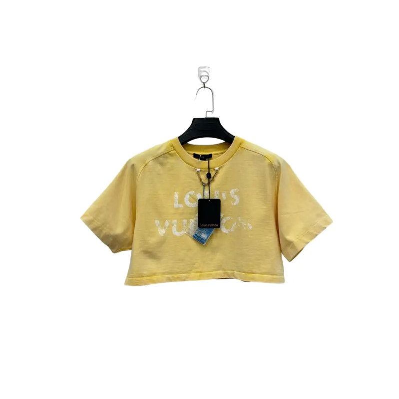 Louis Vuitton Louis Vuitton Yellow Ladies T-Shirt Size S 0089 Size S / US 4 / IT 40 - 3 Thumbnail