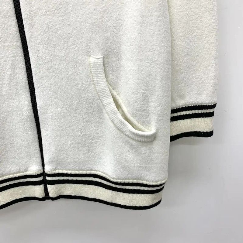 Louis Vuitton Louis Vuitton White Wool Women's Jacket 0089 Size L / US 10 / IT 46 - 4 Thumbnail