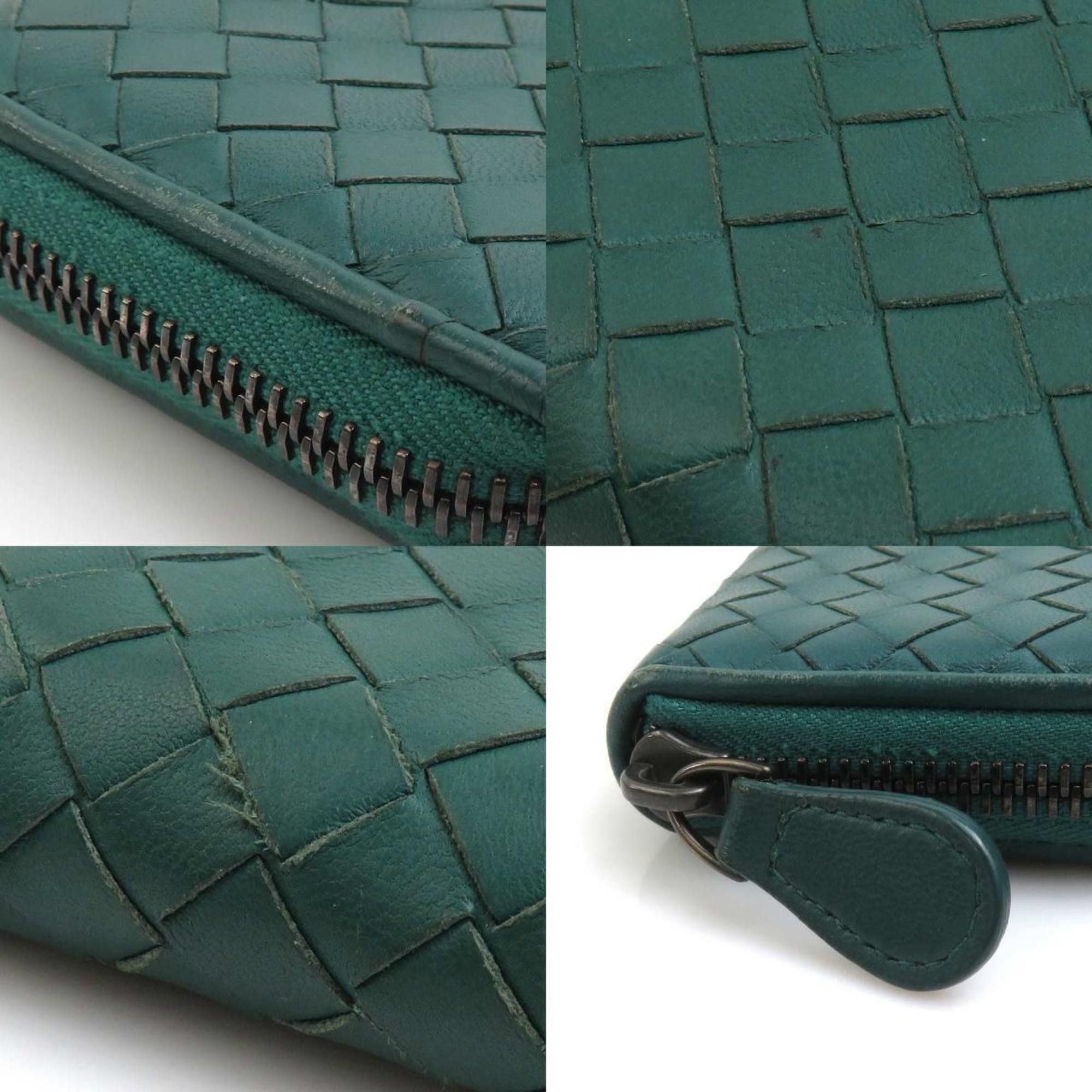 Bottega Veneta Bottega Veneta Men's Intrecciato Leather Wallet/Coin Case in Dark Green (e60879a) Size ONE SIZE - 4 Thumbnail