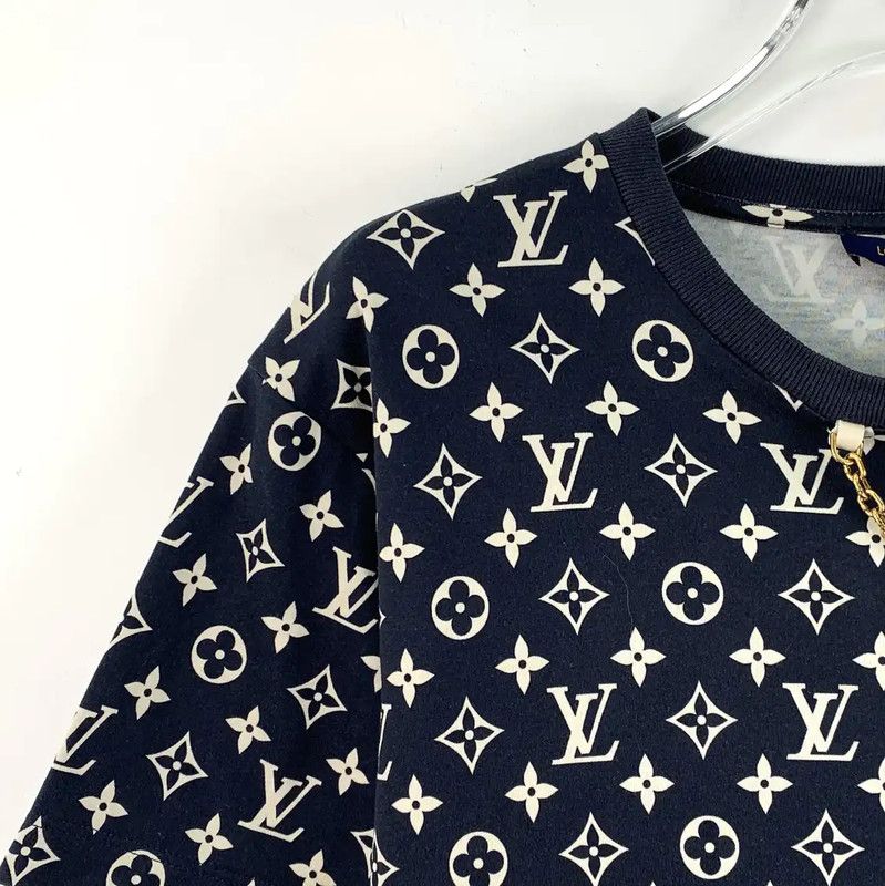 Louis Vuitton Louis Vuitton Black Cotton Women's T-Shirt 0089 Size S / US 4 / IT 40 - 3 Thumbnail