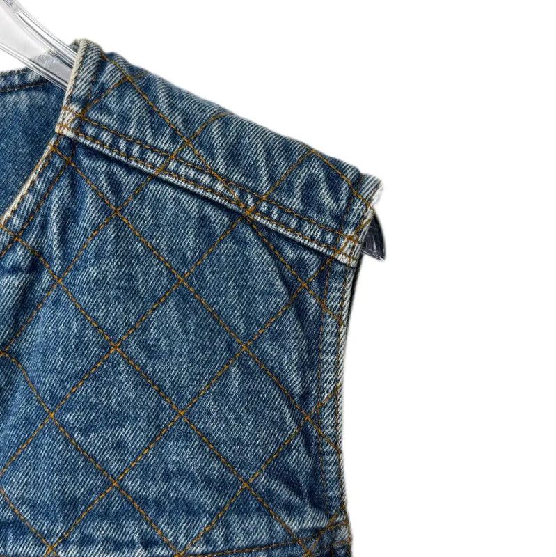 Louis Vuitton Louis Vuitton Blue Cotton Blend Women's Dress 0089 Size L / US 10 / IT 46 - 3 Thumbnail