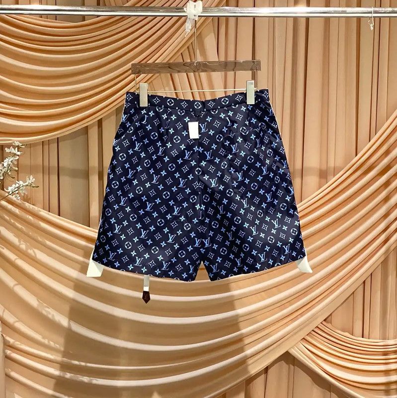Louis Vuitton Louis Vuitton Blue Cotton Women's Shorts 0089 Size 27" / US 4 / IT 40 - 2 Thumbnail