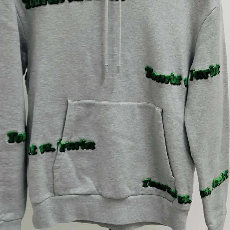 Louis Vuitton Louis Vuitton Women's Gray Cropped Hoodie 0089 Size XS / US 0-2 / IT 36-38 - 5 Thumbnail