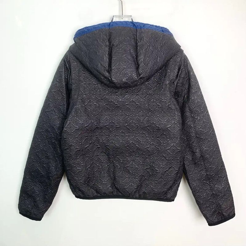 Louis Vuitton Louis Vuitton Women's Blue Cotton Puffer Jacket 0089 Size S / US 4 / IT 40 - 4 Thumbnail