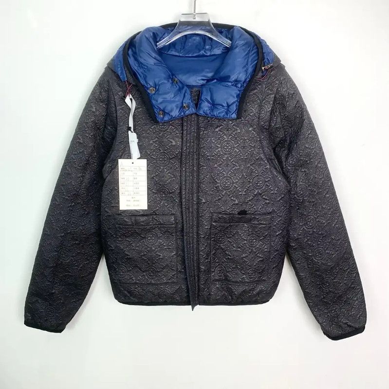 Louis Vuitton Louis Vuitton Women's Blue Cotton Puffer Jacket 0089 Size S / US 4 / IT 40 - 3 Thumbnail
