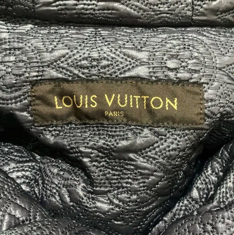 Louis Vuitton Louis Vuitton Women's Blue Cotton Puffer Jacket 0089 Size S / US 4 / IT 40 - 6 Thumbnail