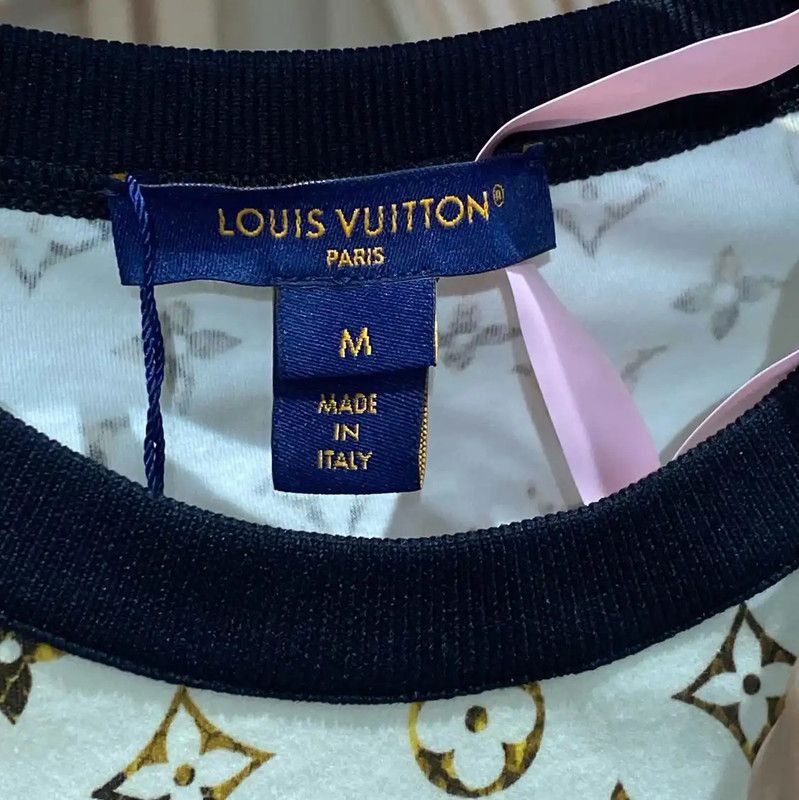 Louis Vuitton Louis Vuitton Colorblock Cotton Women’s T-Shirt 0089 Size M / US 6-8 / IT 42-44 - 3 Thumbnail