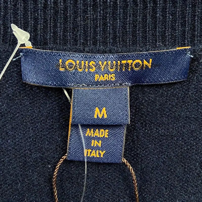 Louis Vuitton Louis Vuitton Navy Cashmere Knit Sweater 0089 Size M / US 6-8 / IT 42-44 - 5 Thumbnail