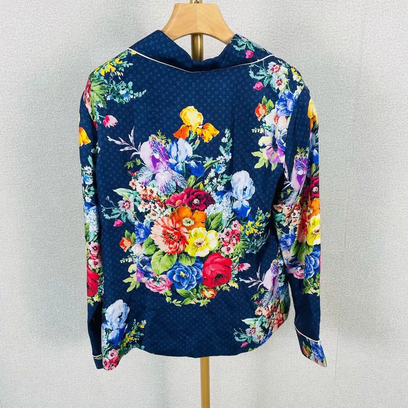 Louis Vuitton Louis Vuitton Multicolor Silk Women's Shirt 0089 Size S / US 4 / IT 40 - 2 Thumbnail
