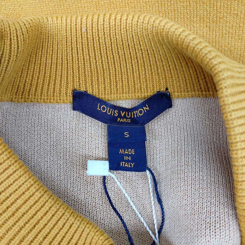 Louis Vuitton Louis Vuitton Women's Yellow Wool Knit Sweater 0089 Size S / US 4 / IT 40 - 3 Thumbnail