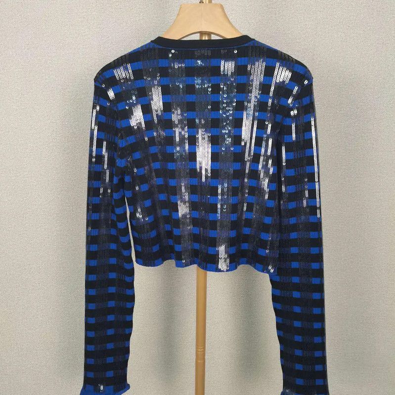 Louis Vuitton Louis Vuitton Blue Wool Knit Sweater 0089 Size M / US 6-8 / IT 42-44 - 2 Thumbnail