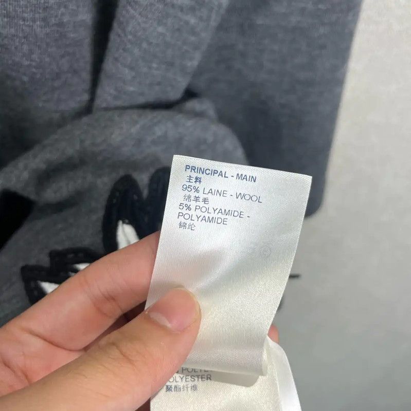Louis Vuitton Louis Vuitton Grey Wool Women's Dress 0089 Size S / US 4 / IT 40 - 7 Thumbnail
