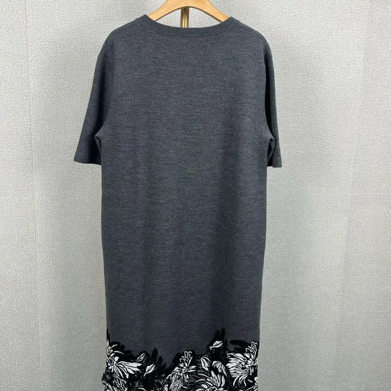 Louis Vuitton Louis Vuitton Grey Wool Women's Dress 0089 Size S / US 4 / IT 40 - 2 Thumbnail