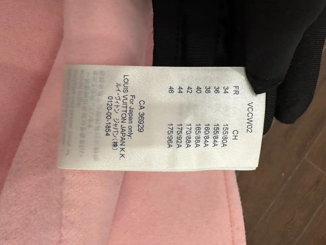 Louis Vuitton Louis Vuitton Pink Cashmere Women's Coat 0089 Size S / US 4 / IT 40 - 9 Thumbnail
