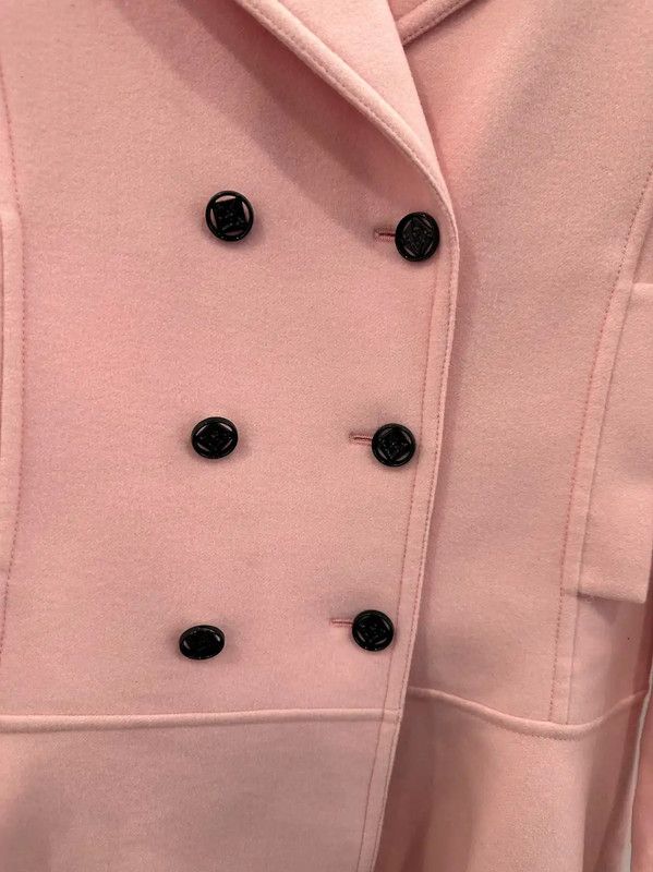 Louis Vuitton Louis Vuitton Pink Cashmere Women's Coat 0089 Size S / US 4 / IT 40 - 4 Thumbnail