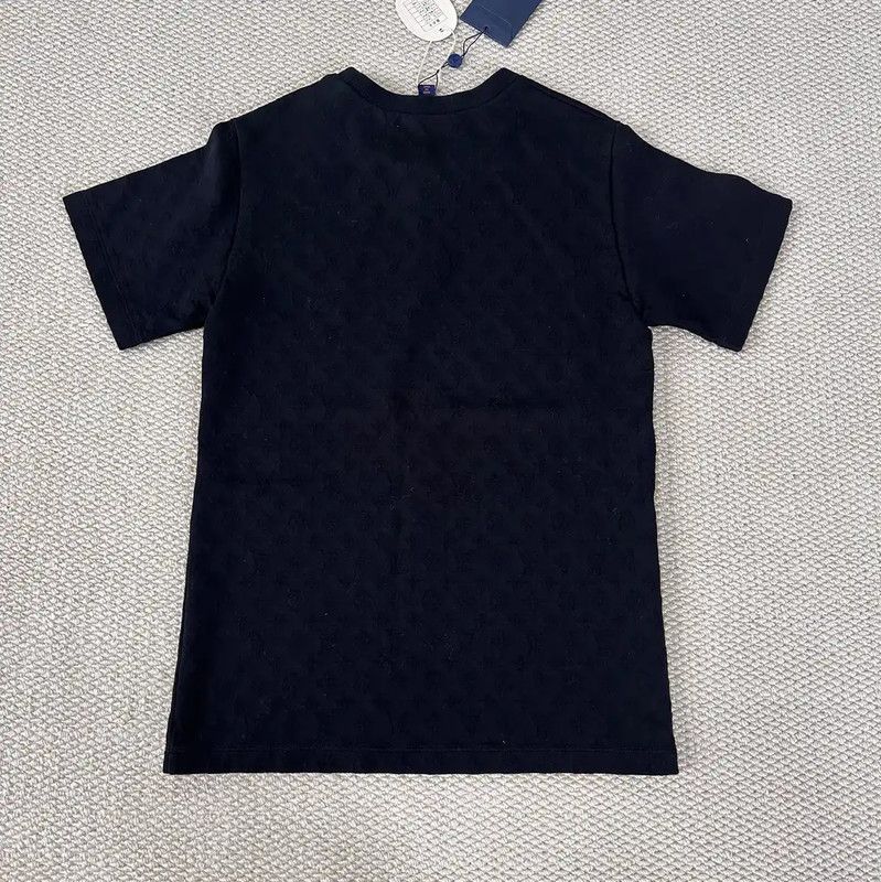 Louis Vuitton Louis Vuitton Black Cotton T-Shirt for Women 0089 Size L / US 10 / IT 46 - 2 Thumbnail