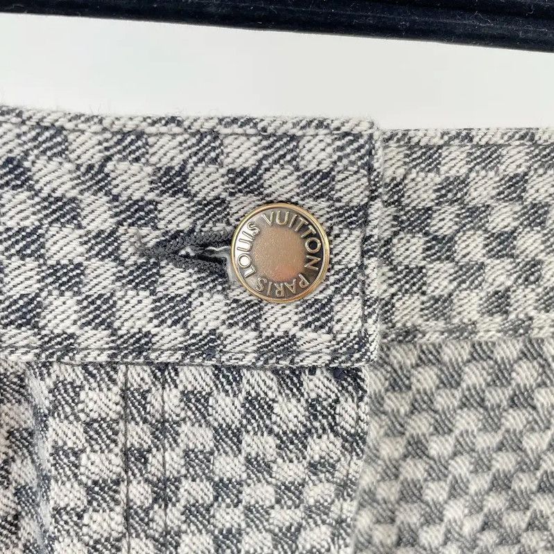 Louis Vuitton Louis Vuitton Gray Cotton Ladies Shorts 0089 Size 23" - 5 Thumbnail