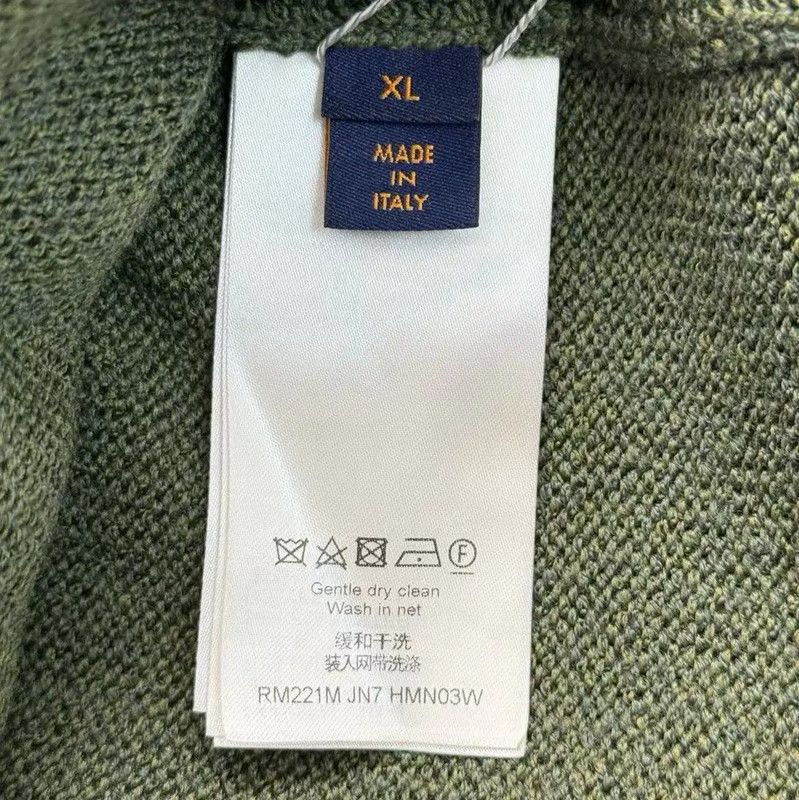 Louis Vuitton Louis Vuitton Green Cashmere Knit Sweater 0089 Size XL / US 12-14 / IT 48-50 - 9 Thumbnail