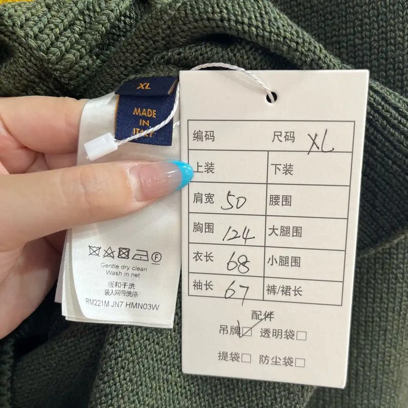 Louis Vuitton Louis Vuitton Green Cashmere Knit Sweater 0089 Size XL / US 12-14 / IT 48-50 - 5 Thumbnail