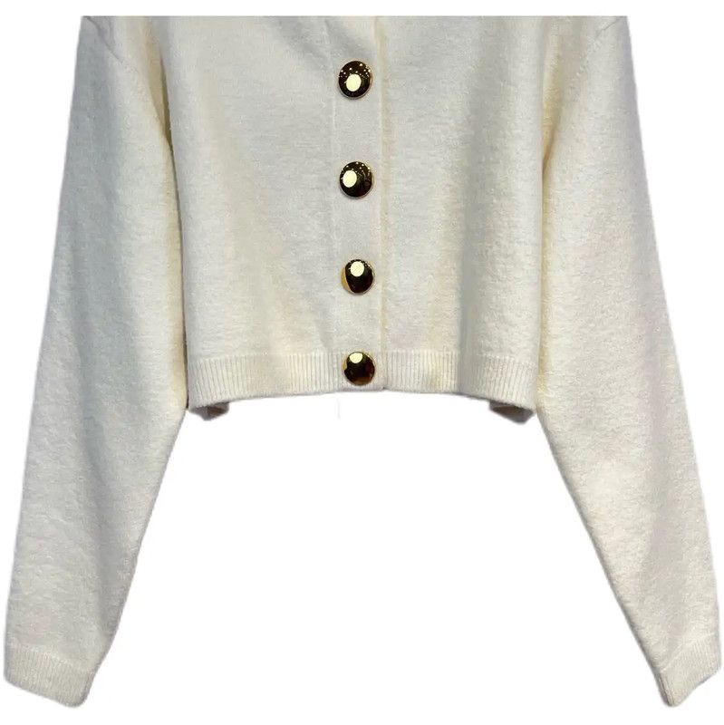 Louis Vuitton Louis Vuitton Winter Cream Cashmere Cardigan for Women 0089 Size XS / US 0-2 / IT 36-38 - 4 Thumbnail