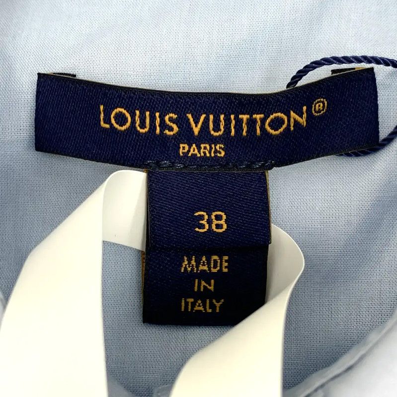 Louis Vuitton Louis Vuitton S Size Blue Cotton Women's Shirt 0089 Size S / US 4 / IT 40 - 5 Thumbnail