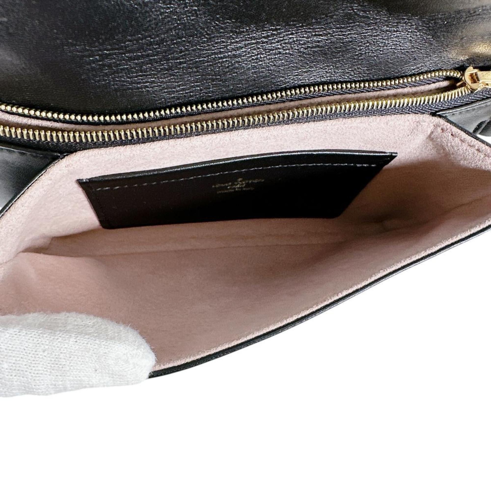 Louis Vuitton Louis Vuitton Monogram Pochette Coussin Shoulder Bag in Lambskin, M82116, Black Size ONE SIZE - 11 Thumbnail