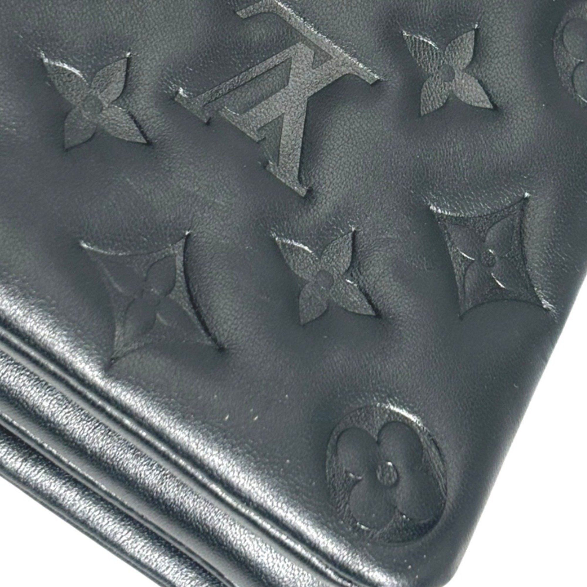 Louis Vuitton Louis Vuitton Monogram Pochette Coussin Shoulder Bag in Lambskin, M82116, Black Size ONE SIZE - 15 Thumbnail