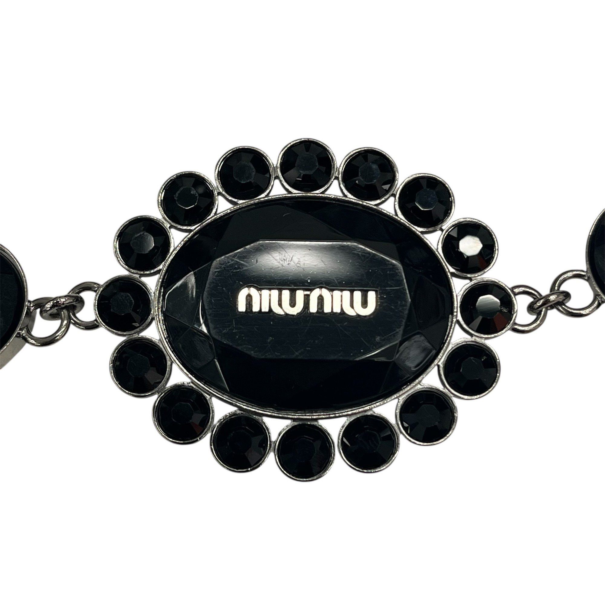 Miu Miu MIUMIU Miu Matelasse Jeweled Patent Black 2-Way Bag Shoulder Clutch for Women Size ONE SIZE - 13 Thumbnail