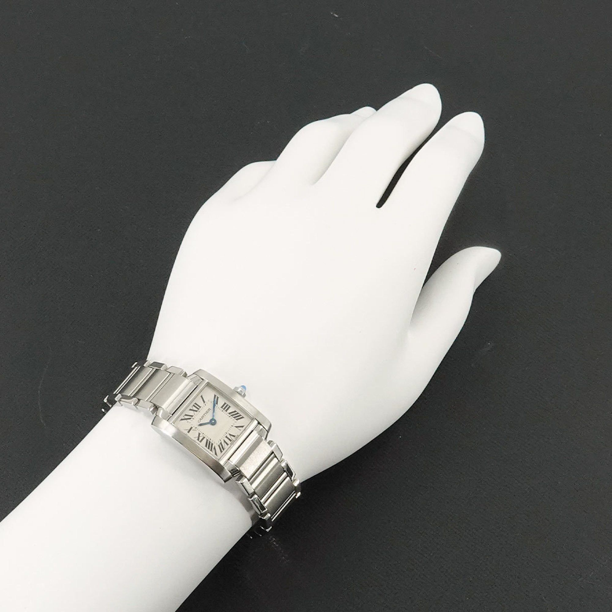 Cartier Tank Francaise SM W51008Q3 Women's Ivory Quartz Watch