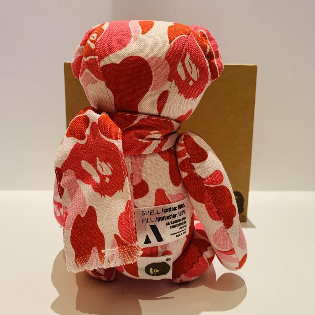 Bape bape bear pink abc camouflage/ baby milo bearbrick bag