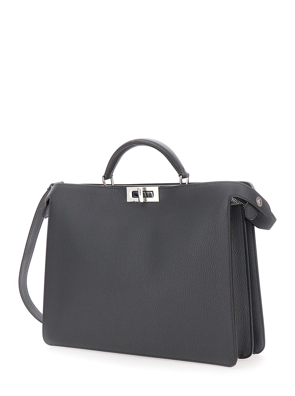 Fendi 'ISeeU Medium' Grey Handbag with Removable Internal Pocket in Leather Man Size ONE SIZE - 2 Thumbnail
