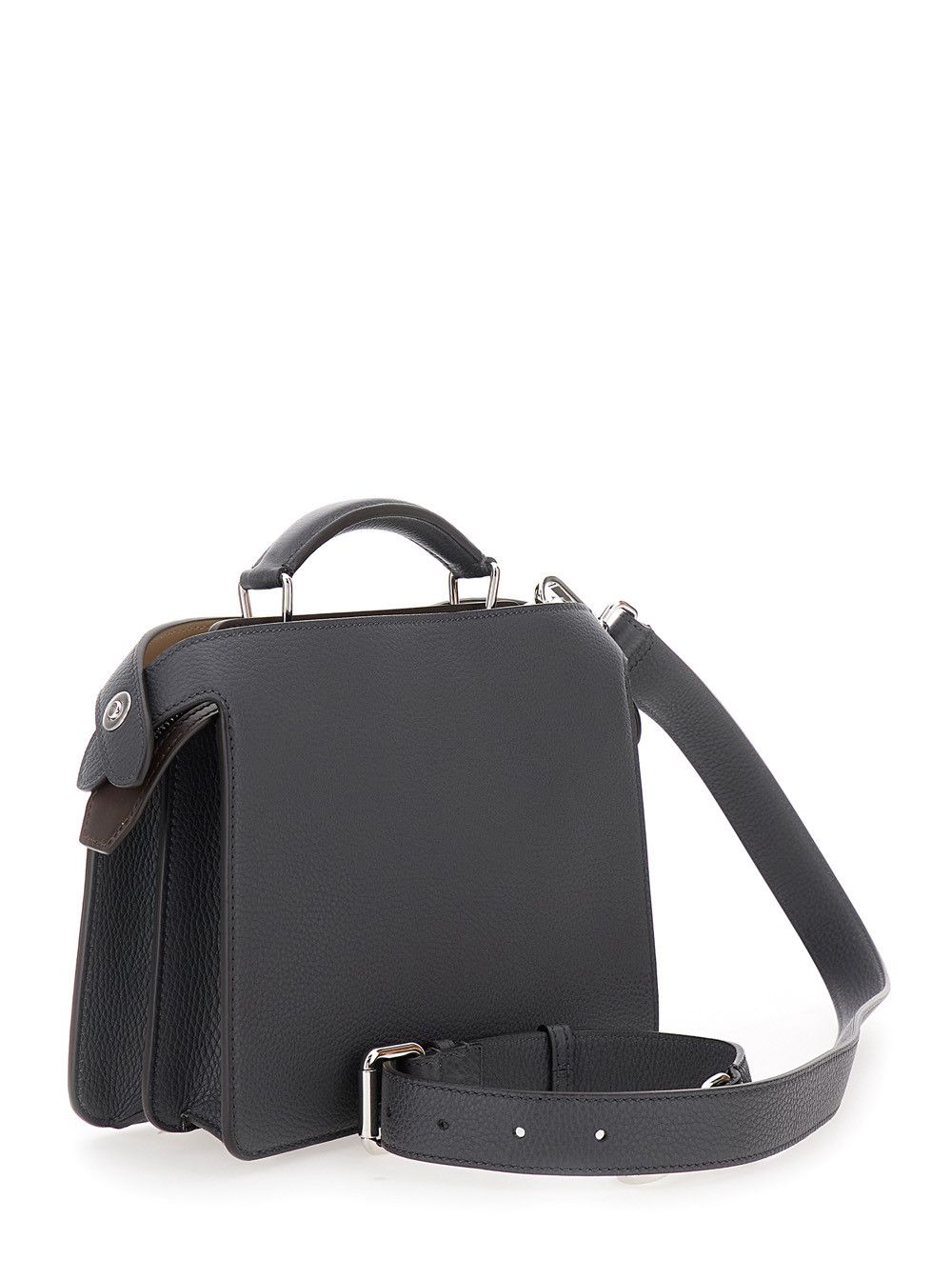 Fendi 'ISeeU Small' Grey Handbag with Removable Internal Pocket in Leather Man Size ONE SIZE - 3 Thumbnail