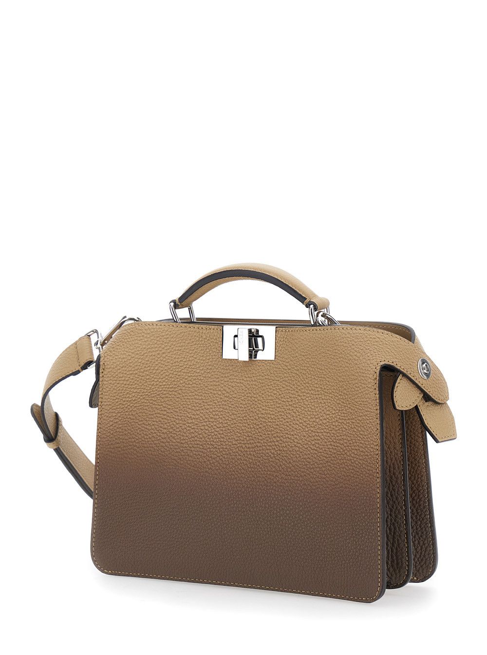 Fendi 'ISeeU Small' Beige Handbag with Removable Internal Pocket and Faded Effect in Leather Man Size ONE SIZE - 2 Thumbnail