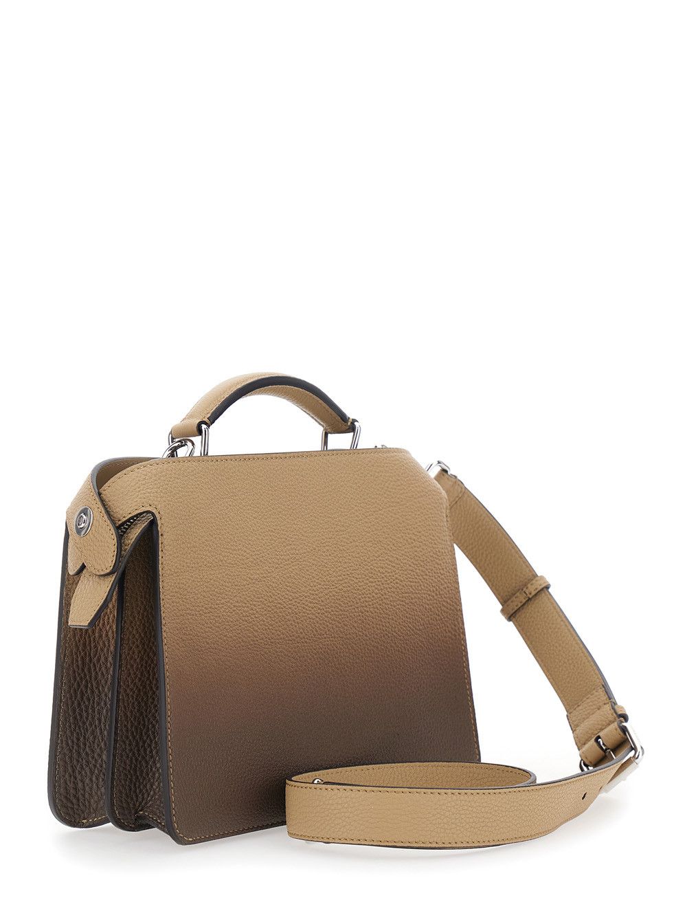Fendi 'ISeeU Small' Beige Handbag with Removable Internal Pocket and Faded Effect in Leather Man Size ONE SIZE - 3 Thumbnail