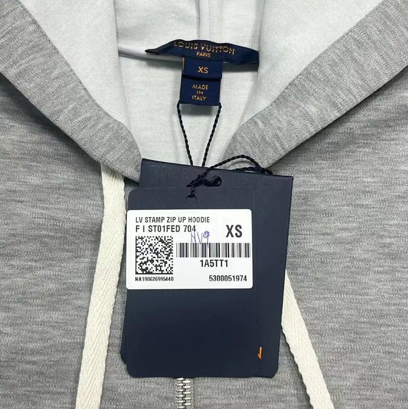 Louis Vuitton Louis Vuitton Gray Logo Hoodie for Women 0089 Size XS / US 0-2 / IT 36-38 - 3 Thumbnail