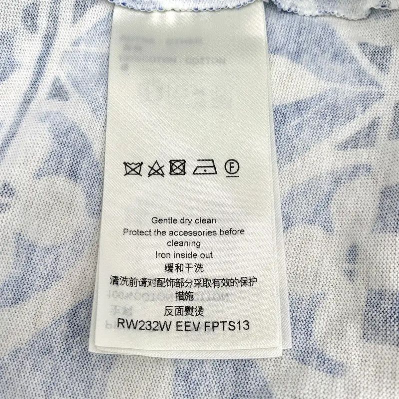 Louis Vuitton Louis Vuitton Blue Cotton Women's T-Shirt 0089 Size L / US 10 / IT 46 - 6 Thumbnail