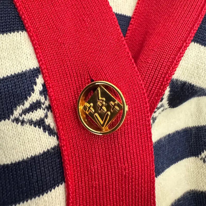 Louis Vuitton Louis Vuitton Striped Cardigan in Multi Color 0089 Size S / US 4 / IT 40 - 4 Thumbnail
