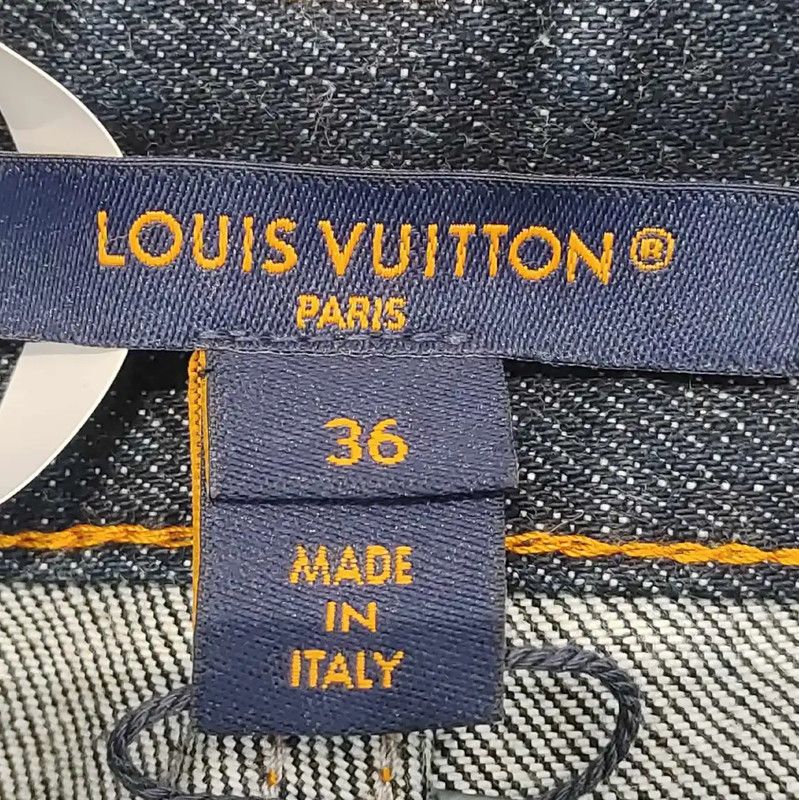 Louis Vuitton Louis Vuitton Blue Cotton Denim Shorts for Women 0089 Size 23" - 5 Thumbnail