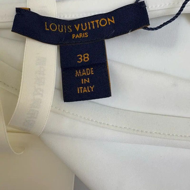 Louis Vuitton Louis Vuitton White Long Sleeve Bodysuit for Women 0089 Size S / US 4 / IT 40 - 7 Thumbnail