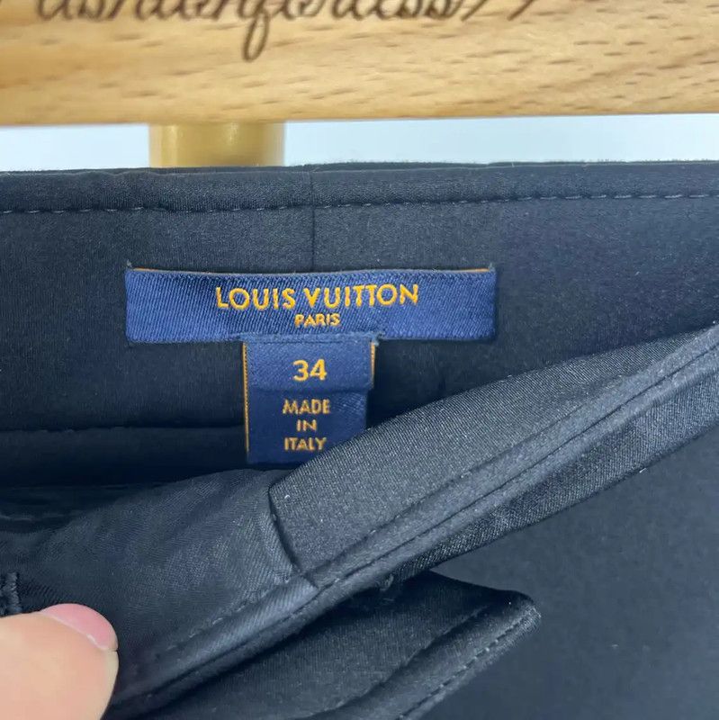 Louis Vuitton Louis Vuitton Black XXS Casual Pants 0089 Size 22" - 4 Thumbnail