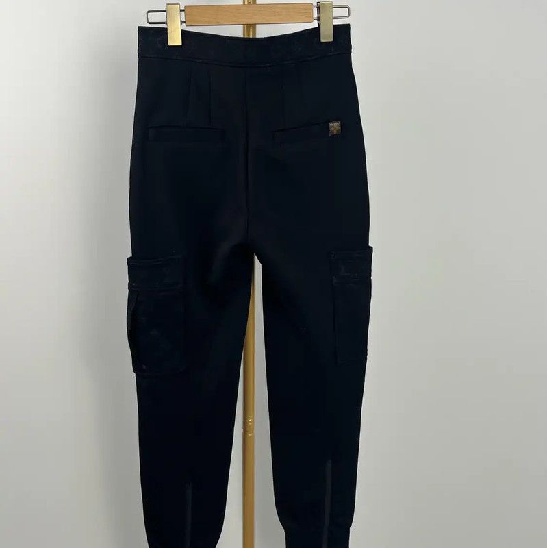 Louis Vuitton Louis Vuitton Black XXS Casual Pants 0089 Size 22" - 2 Thumbnail